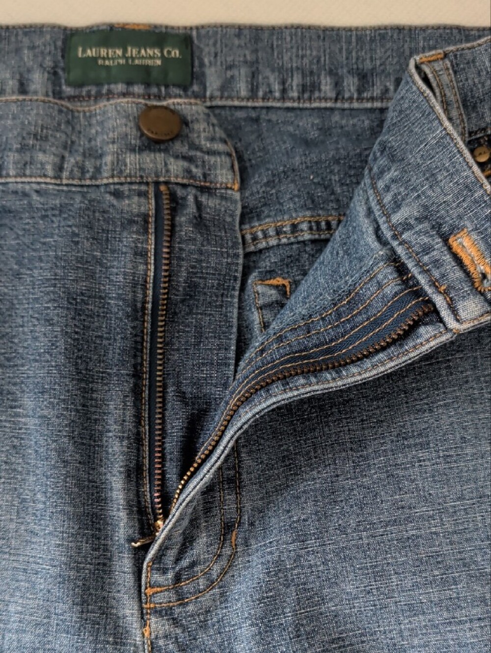 Ralph Lauren Women’s Straight Leg Jeans Blue Denim | Size 18 | Classic Mid Rise - Picture 5 of 11